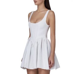 Adeirlina White Scoop-Neck Mini Dress
